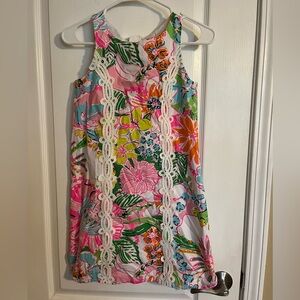 Lilly Pulitzer 20th Collection Dress
Size Large (10/12)
Multicolored white lace